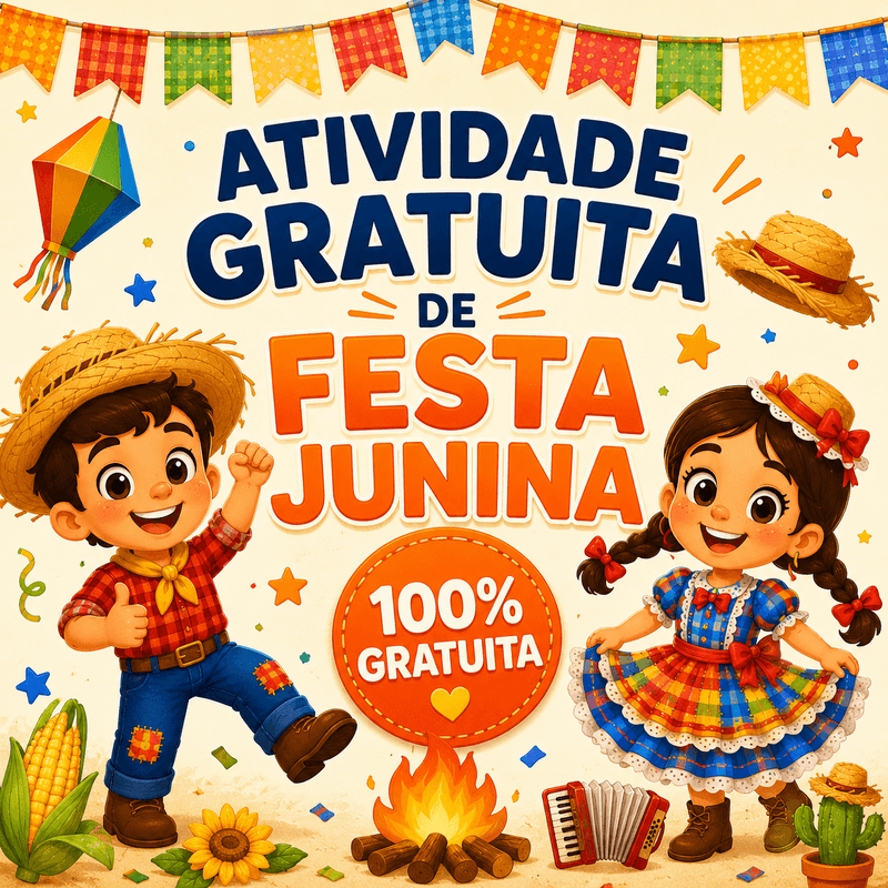 ATIVIDADE GRATUITA DE FESTA JUNINA