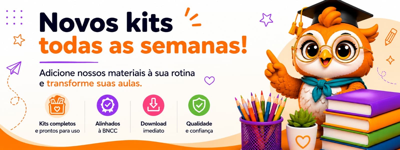 Banner inferior da loja de materiais