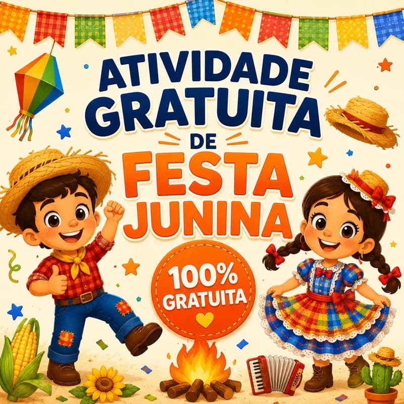 ATIVIDADE GRATUITA DE FESTA JUNINA