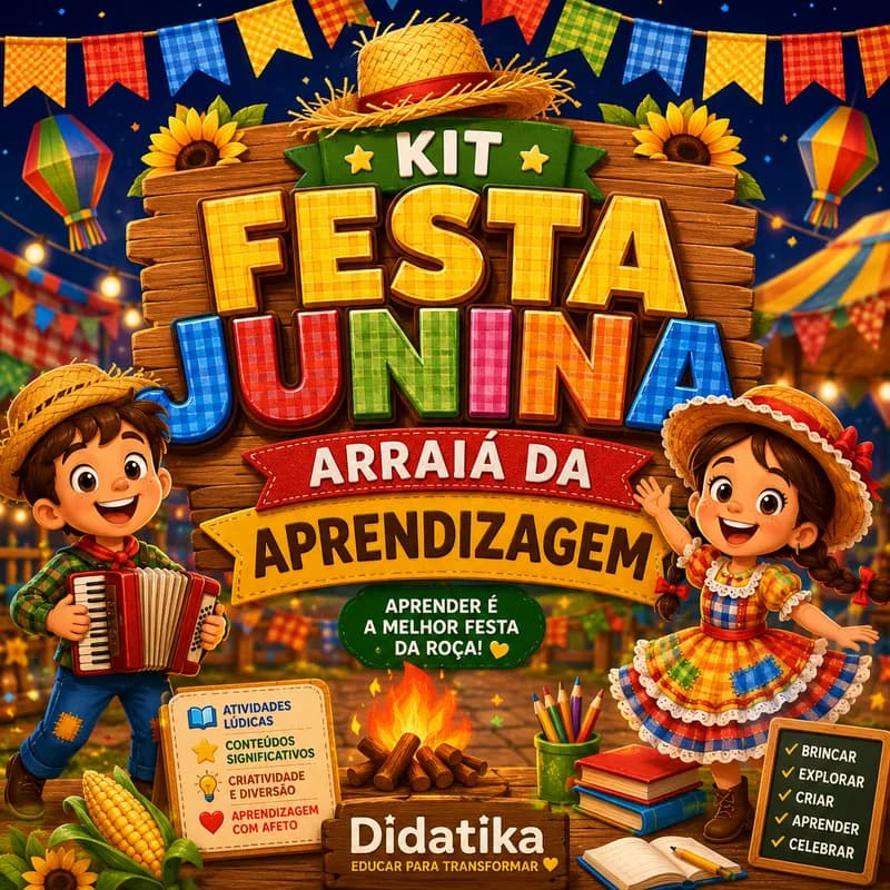 🌽 KIT FESTA JUNINA — ARRAIÁ DA APRENDIZAGEM